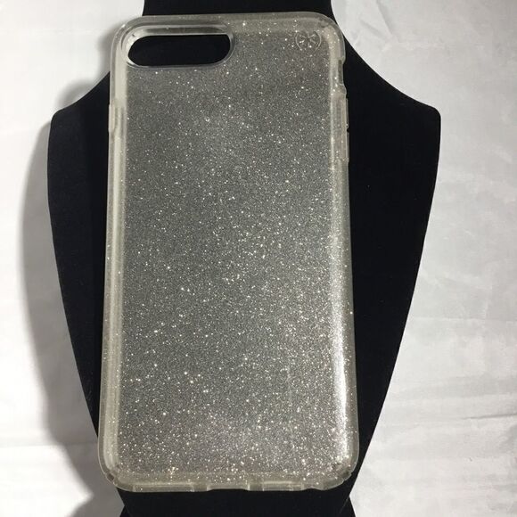 Speck Presidio Clear + Glitter iPhone 7+ Case (F) - Picture 1 of 5